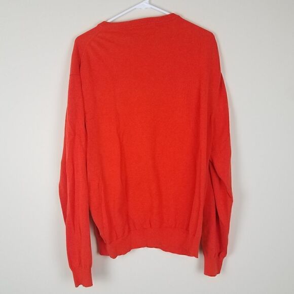 Southern Tide Orange Vneck Men's Sweater Large - Picture 5 of 7